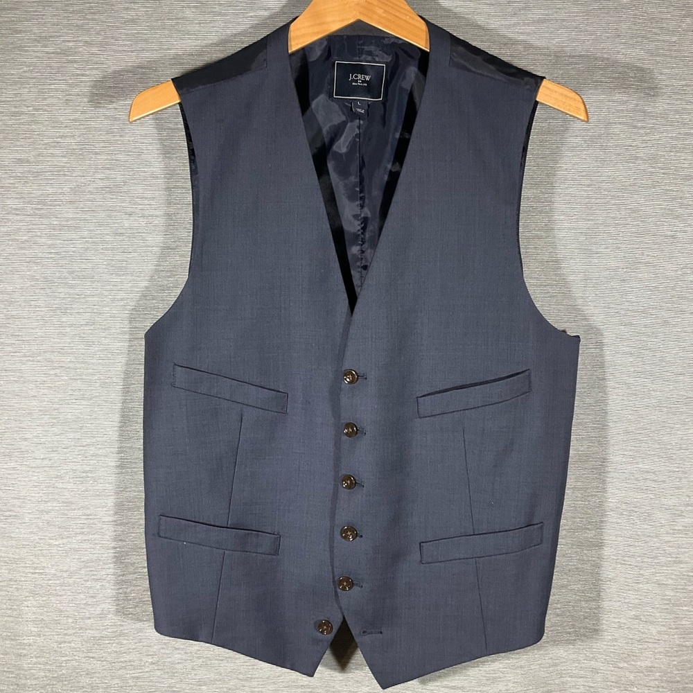 J. Crew Men's Slate Blue Ludlow Vest, size L